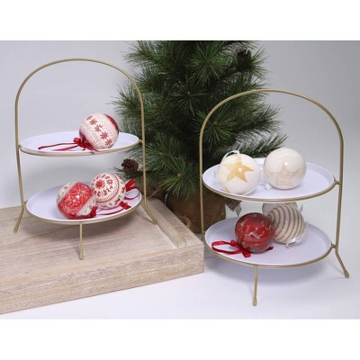 2ct Tiered Tray with Removable Plates - Bullseye's Playground™