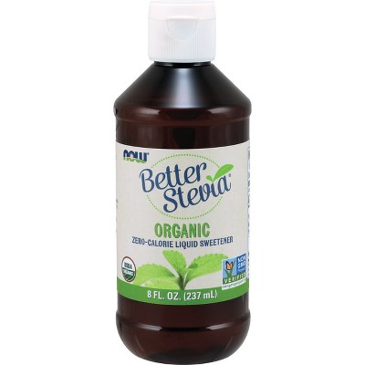 NOW Better Stevia Organic Liquid Sweetener 8 fl Ounce (237 ml) Liquid.