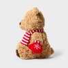 12'' Brown Bear with Scarf and Mittens Stuffed Animal - Gigglescape™ - 3 of 3