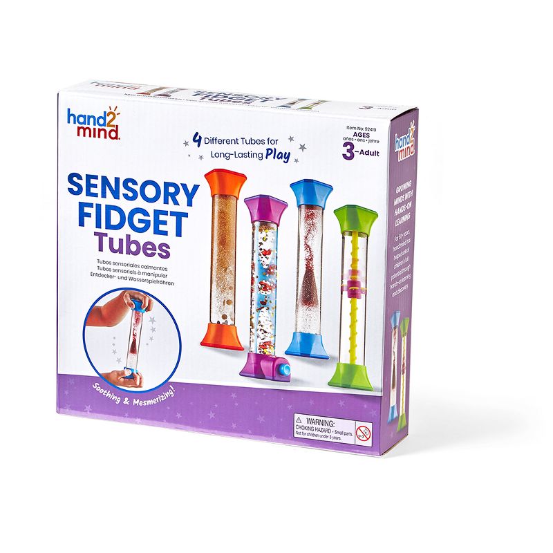 hand2mind Sensory Fidget Tubes, Mesmerizing Liquid Motion Sensory Bottles, Fidget Toys, Ages 3+, 3 of 6
