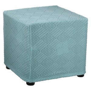 Unique Bargains Polyester Rectangular Stretchy Elastic Stool Cover Small Fit Length 14"-17" - 1 of 4