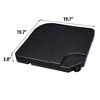 Wellfor 4pc Fillable Offset Square Outdoor Patio Cantilever Umbrella Base: HDPE, UV Resistant, Water/Sand Fillable - Black - 3 of 4