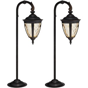 John Timberland Bellagio 26 1/2"H Bronze Landscape LED Path Lights Set of 2 - 1 of 3