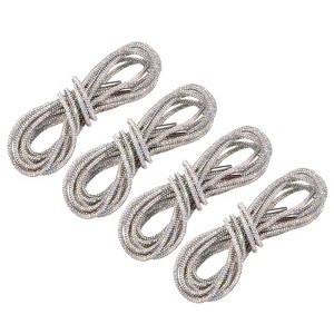 Unique Bargains Rhinestone Drawstring Cords Replacement Glitter Shoelaces 4 Pcs - 1 of 4