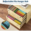 File Cabinet with 2 Drawers,30" Farmhouse Filing Cabinets with Hanging File Folders - 4 of 4