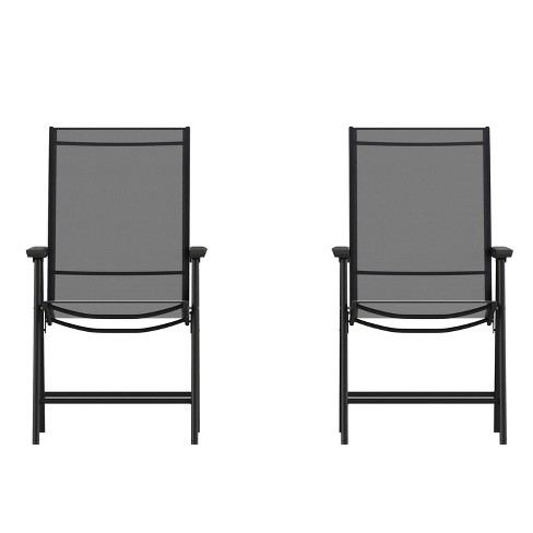 Flash Furniture Paladin Outdoor Folding Patio Sling Chair (2 Pack) - image 1 of 4