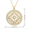 Elegant Round Pendant Necklace for Women – Fashionable Celtic Knot, Gilded Sterling, with Zirconia Accents - 2 of 3