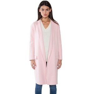 JENNIE LIU Women's Cashmere Wool Double-faced Lapel Overcoat - 1 of 4