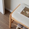 NicBex Modern 2-Tier Small Ottoman Shoe Bench with Storage Shelf,Upholstered Storage Bench for Entryway,Bedroom,Living Room - 3 of 4