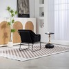 NicBex Modern Accent Chair with Metal Legs, Velvet Contemporary Desk Chair, Living Room Chair for Office, Home, Small Spaces - 3 of 4