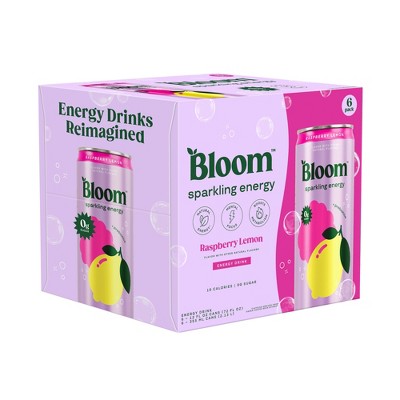 Bloom Raspberry Lemon Energy Drink - 6pk/12 fl oz Cans