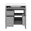 ChicFurnit 30 Inch Bathroom Vanity with Sink Freestanding Bathroom Storage Cabinet with Tip Out Drawer for Bathroom, 30"*18.3"*33.8" - 4 of 4