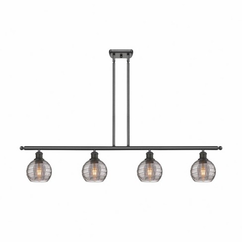 Innovations Lighting Athens Deco Swirl 4 - Light Island Pendant Light in  Oil Rubbed Bronze - image 1 of 1