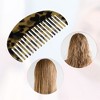 Unique Bargains Women's Half Round Wide Tooth Comb for Curly Thick Wavy Straight Hair 1 Pc - 3 of 4