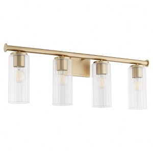 Quorum Lighting Mercier 4 - Light Vanity in  Aged Brass - 1 of 1