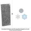 Big Dot of Happiness Winter Wonderland Paper Straw Decor - Snowflake Holiday Party and Winter Wedding Striped Decorative Straws - Set of 24 - 3 of 4