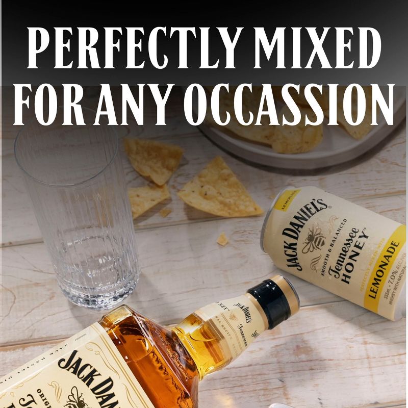 Jack Daniel&#39;s Tennessee Whiskey, Honey &#38; Lemonade Cocktail - 4pk/355ml Cans, 5 of 9
