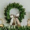 King Of Christmas 24" Artificial Christmas Wreath Unlit, Yorkshire Fir Xmas Wreaths for Front Door, Window, or Fireplace - 4 of 4