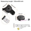 Unique Bargains Automatic Retractable Fitness Tailor Tape Double Scale Rulers and Measuring Tools 150cm/60 Inch 3 Pcs - 2 of 4