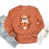 Simply Sage Market Girl Ghost Floral Garment Dyed Long Sleeve - 3 of 4