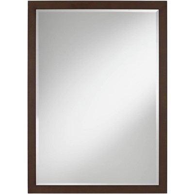 Possini Euro Design Possini Euro Metzeo 26" x 36" Bronze Rectangular Wall Mirror