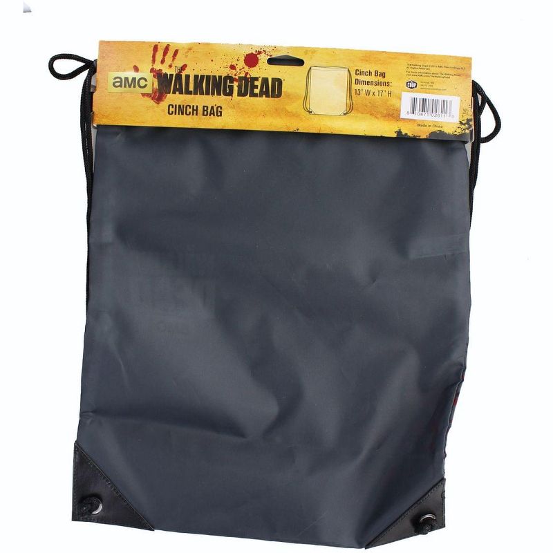 Crowded Coop, LLC The Walking Dead Daryl Dixon 17-Inch Drawstring Polyester Cinch Bag, 3 of 4