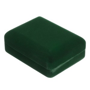 Unique Bargains Paper Velvet Cuboid Jewelry Box - 1 of 4