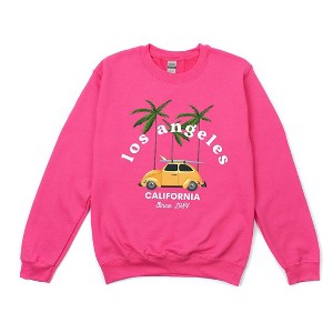 Simply Sage Market Women's Graphic Sweatshirt Los Angeles Car - 1 of 3