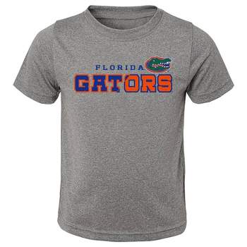 NCAA Florida Gators Boys' Heather Gray Poly T-Shirt