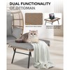 Egg Chair with Ottoman, Oversized Rattan Patio Lounge Chair with Thick Cushion, Rotating Basket Chairs for Indoor Outdoor Porch - 4 of 4