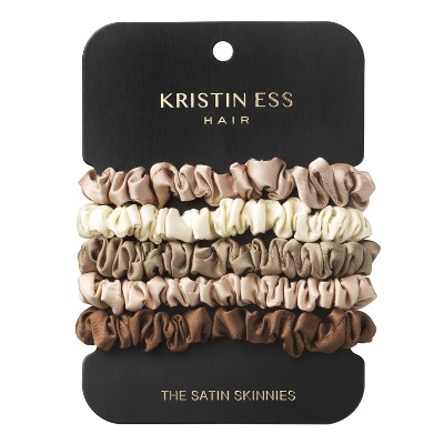 Kristin Ess The Satin Skinnies Hair Elastic - 5ct