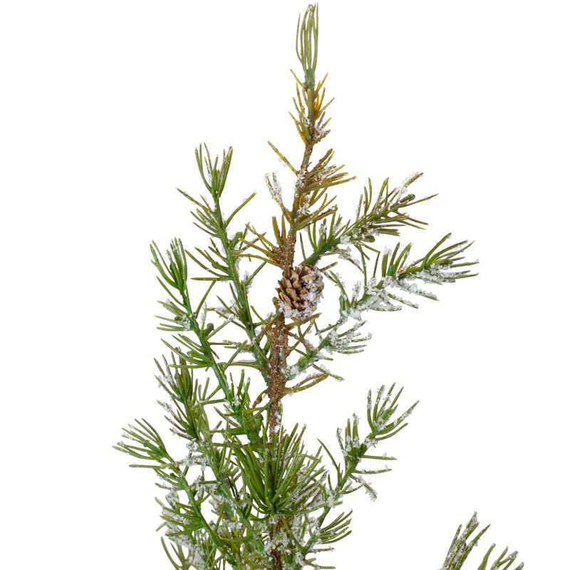 Northlight 2.3 FT Potted Frosted Pine Artificial Christmas Tree â€“ Unlit, 2 of 4