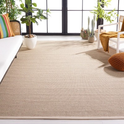 Marble Beige Handwoven Jute and Sisal 8' x 10' Area Rug