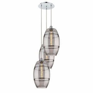Vaz - 3 Light Cord Hung Multi Pendant In Industrial Style-56.25 Inches Tall and 16.5 Inches Wide - 1 of 1