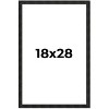 PosterPalooza | 18x28 Thin Barnwood Picture Frame, UV Acrylic, 2 Finishes - Grey and Black - 2 of 4