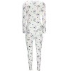 Memoi Women's Scalloped Edge Floral Two-Piece PJ Set - 4 of 4