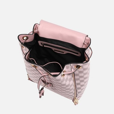 MKF Collection Kimberly Backpack Circular Print Tote Bag by Mia K - Pink — фото 7