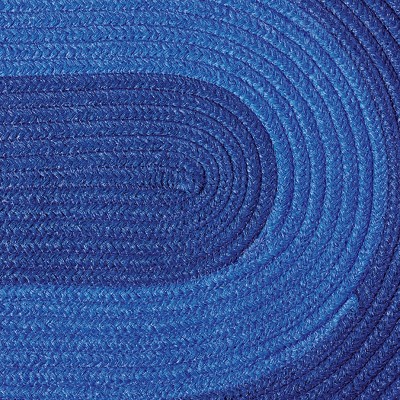 Collections Etc Outdoor Durable Braided Oval Runner Accent Rug 20" X