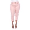 Women's Plus Size Capri Jeans - White Mark - image 2 of 4