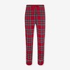 Red Tartan Plaid Men's Long Sleeve & Relaxed Long Pajama Pants - Posh Peanut - 3 of 4