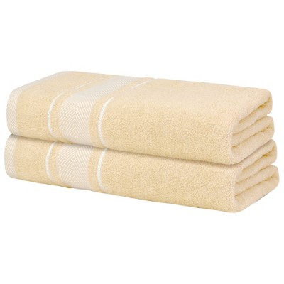Unique Bargains Soft Absorbent Quick Dry Bath Towel 2 Pcs