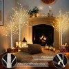 4FT 48 LED/5FT 72 LED/6FT 96 LED Artificial Christmas Tree with Warm White Lights for ​Decoration - 2 of 4