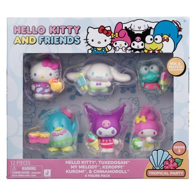 Hello Kitty - Brandclub - Hello Kitty Neon Tropical Party Figure - 6pk