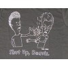 Men's Beavis & Butthead Shut Up Beavis Text Black Graphic Tee Shirt - 2 of 2