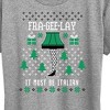 Women's - A Christmas Story - Frageelay Leg Lamp Ugly Sweater Short Sleeve Graphic T-Shirt - 2 of 4
