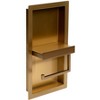 ALFI ABTPNP88-BG Brushed Gold PVD Stainless Steel Recessed Toilet Paper Holder Niche - 4 of 4