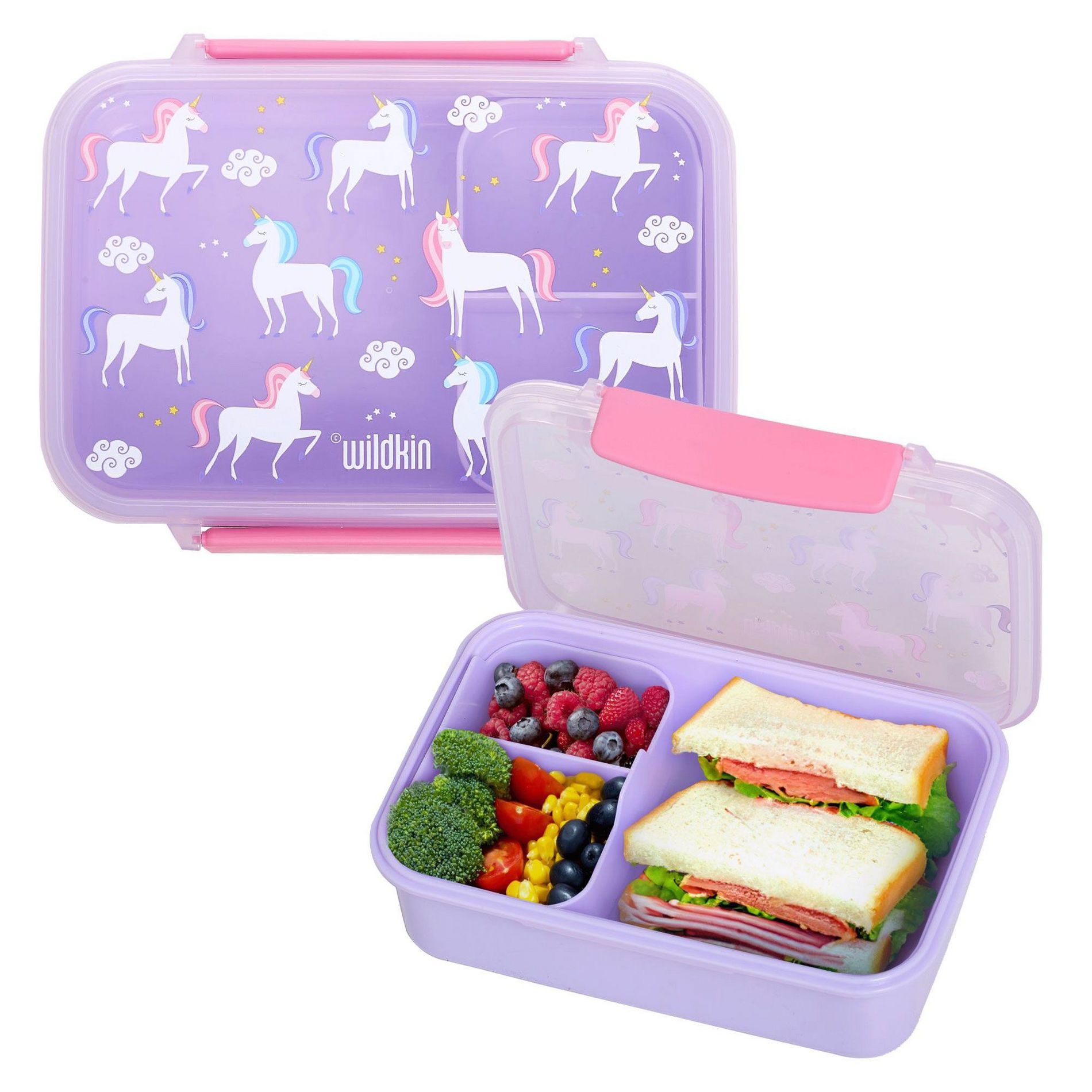 Wildkin Kids Reusable Food Container Bento Box  - Unicorn