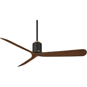 52" Casa Vieja Avo Matte Black Damp Ceiling Fan with Remote - 1 of 4