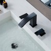 CLIHOME 8 in. Widespread 2-Handle Bathroom Faucet With Pop Up Drain for 3-Holes Mount - 3 of 4