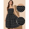 INSPIRE CHIC Women's Sleeveless Smocked Spaghetti Strap Summer Tiered A-Line Midi Dress - 2 of 4